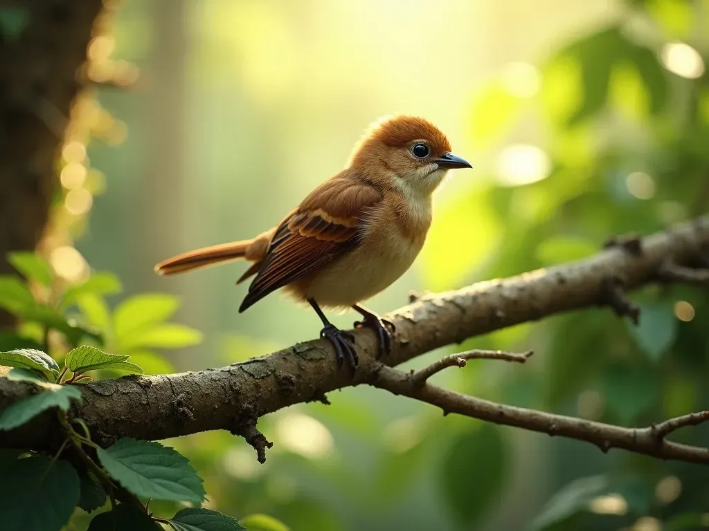 Kleiner brauner Vogel Zilpzalp