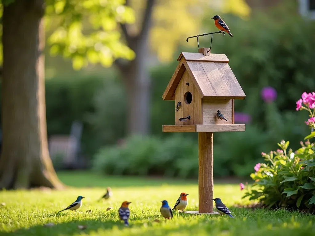 Platzierung des Vogelhausständers