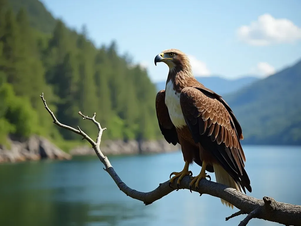 Seeadler auf dem Ast