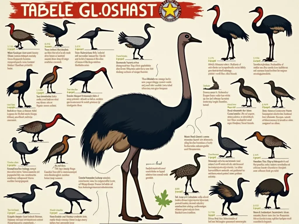 Tabelle große Vögel