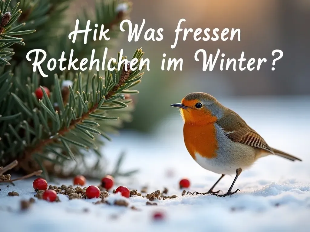 Was fressen Rotkehlchen im Winter?