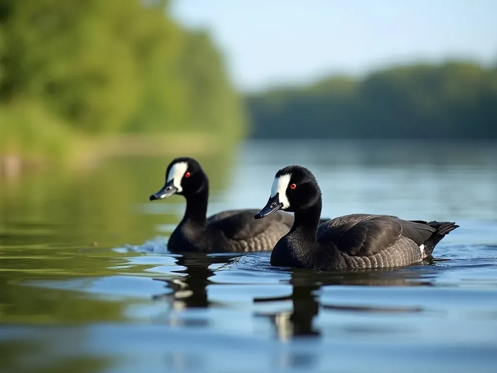 Entdecke die faszinierenden schwarzen Enten mit weißem Kopf: Ein Blick auf die Schönheiten der Wasservögel Deutschlands