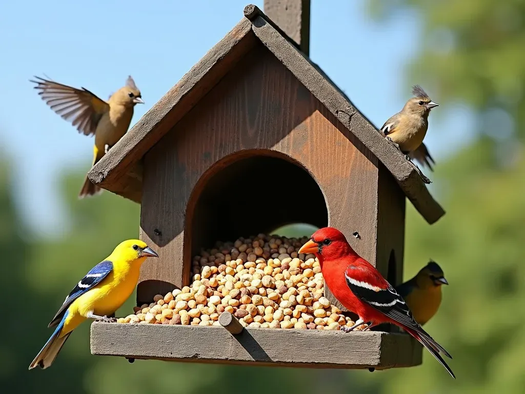 Vogelhaus Futter: Die beste Lösung, um unsere gefiederten Freunde zu verwöhnen!